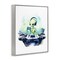 Stupell Industries Tech Alien Playing Video Games Framed Giclee Design by Lil' Rue